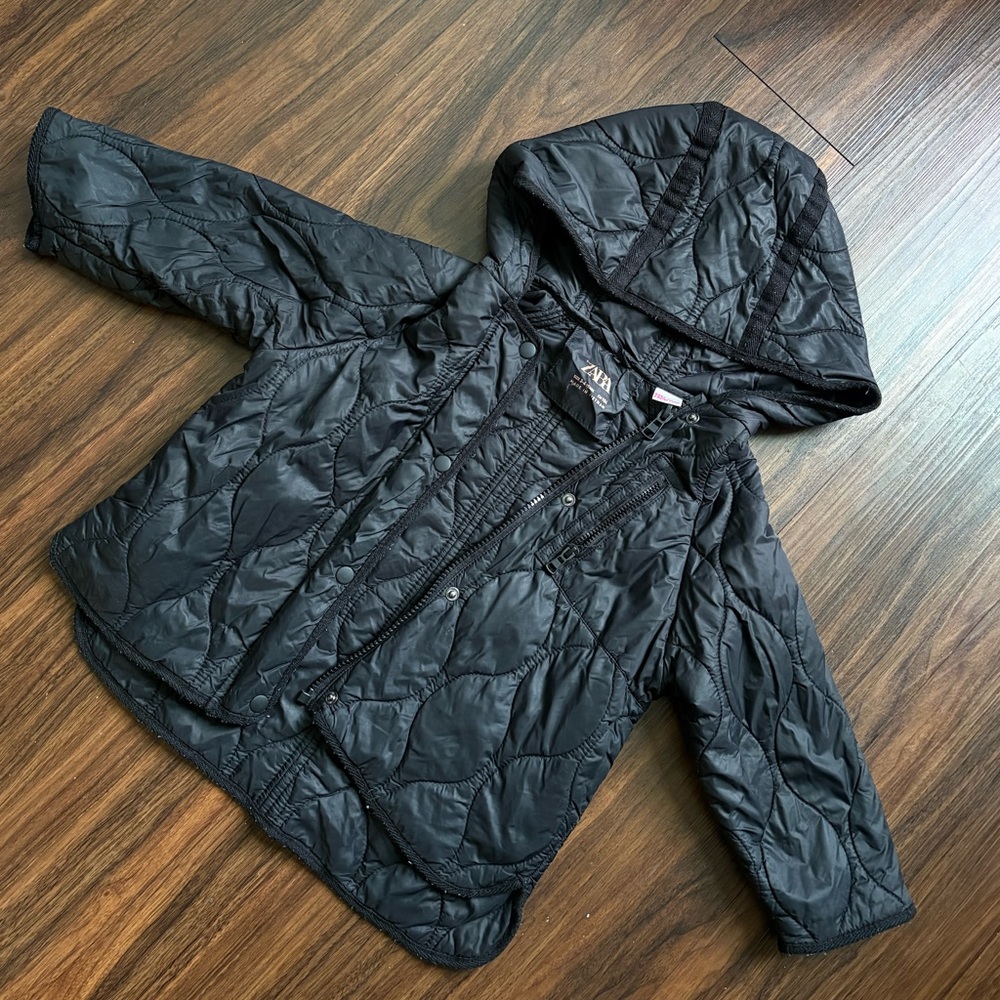 Zara Kids Black Puffer Jacket